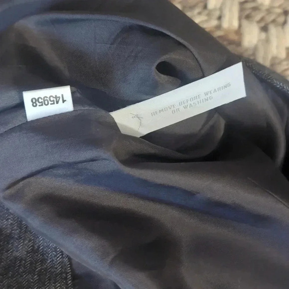 Ann Taylor Wool Cashmere Blend Dark Brown Herringbone Skirt - Picture 6 of 8